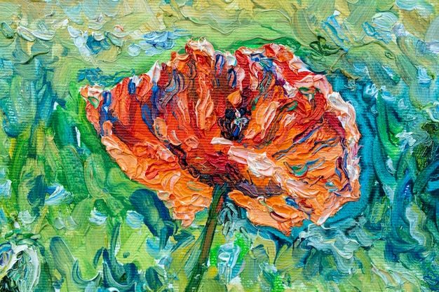 bouquet of flowers still life oil painting handmade drawing