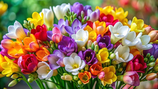 a bouquet of flowers in a vase with a flower in it