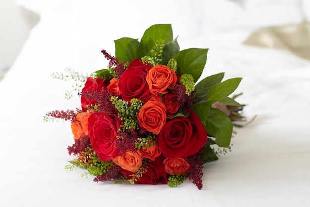 Bouquet of red roses