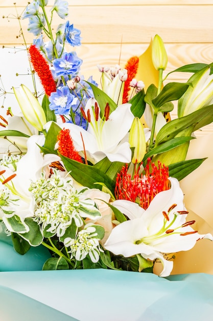 Bouquet of summer festive flowers