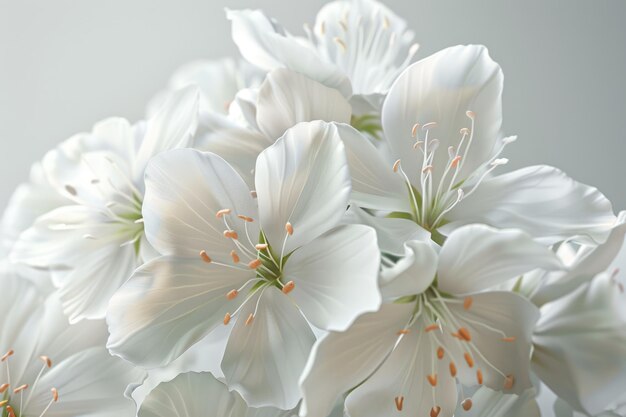 Photo a bouquet of white flowers