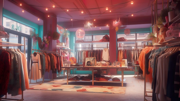 Boutique clothing store ai generate