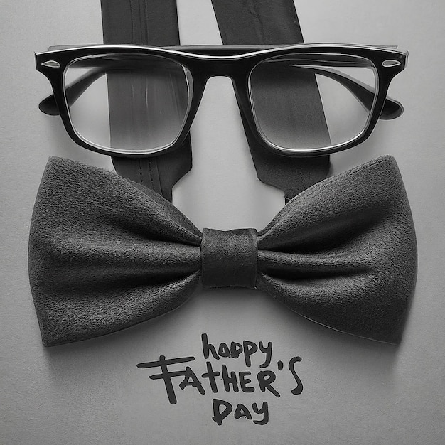 a bow tie that says happy fathers day on it