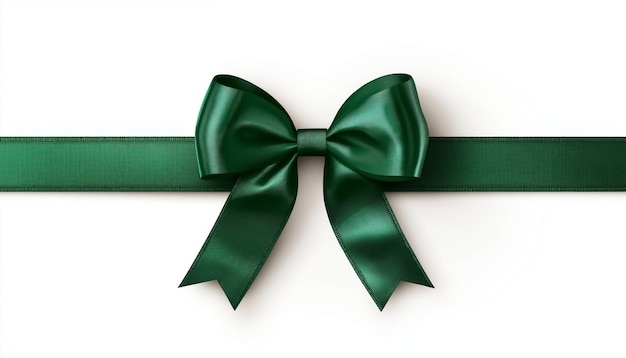 a bow with a green ribbon that says bow