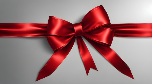 a bow with a red bow on it