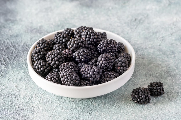 Bowl of blackberries