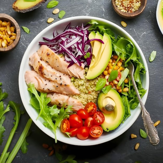 Bowl of Buddha Quinoa Chicken Breast