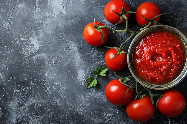 a bowl of cherry tomatoes with a small green leaf