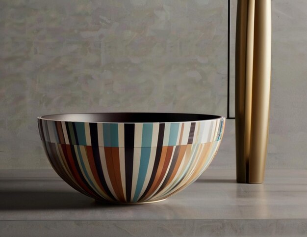 A bowl clear picture a modern and delicate style Created by AI