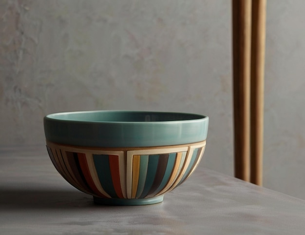 A bowl clear picture a modern and delicate style Created by AI