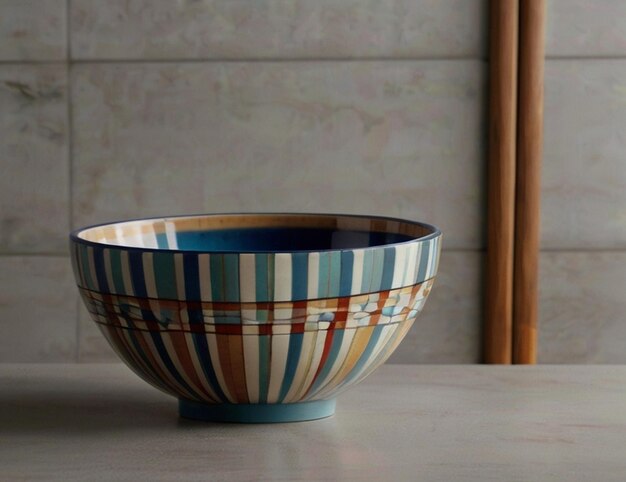 A bowl clear picture a modern and delicate style Created by AI