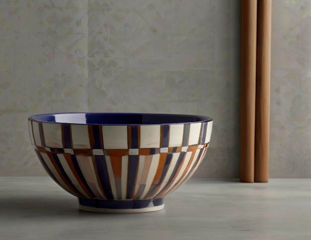 A bowl clear picture a modern and delicate style Created by AI