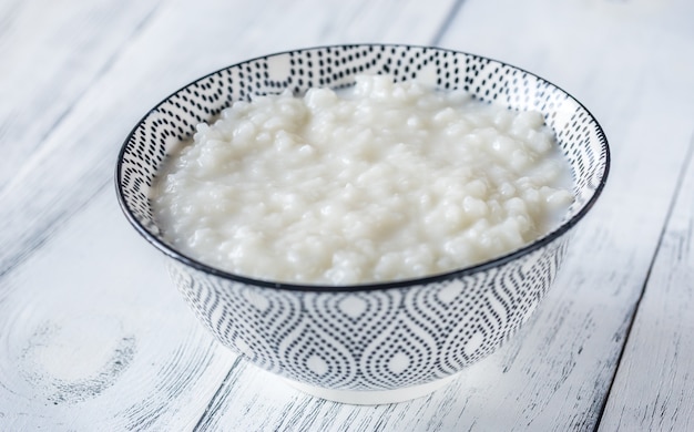 Bowl of congee - Asian rice porridge