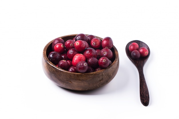 Bowl of cranberries