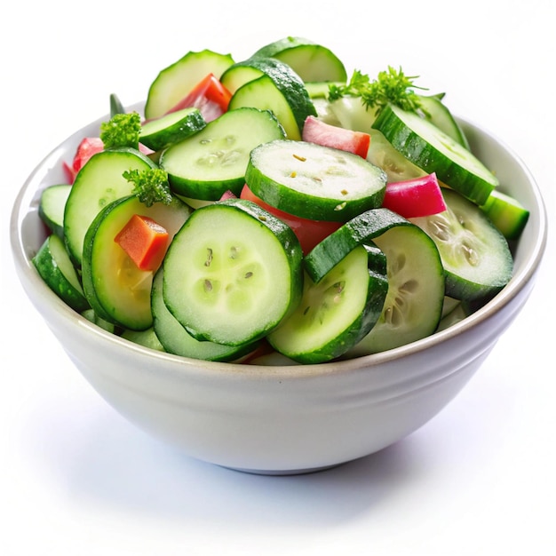 Photo a bowl of cucumbers cucumbers and cucumbers