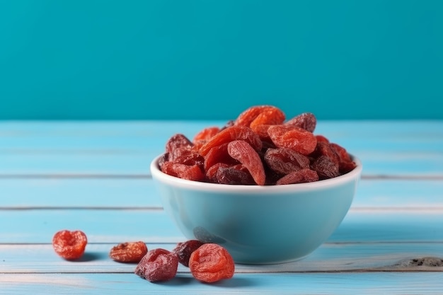 Bowl dried strawberries Generate Ai