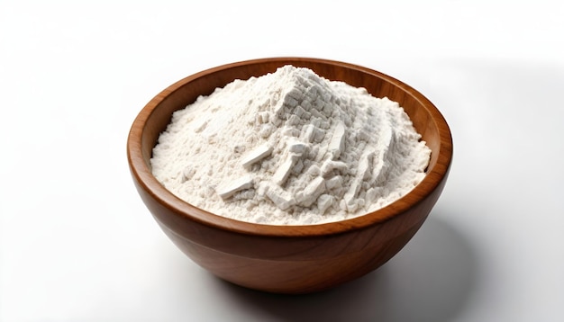 a bowl of flour with a bowl of flour in it