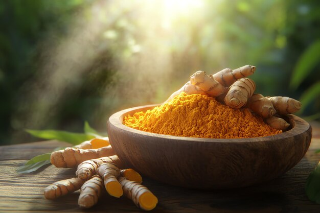 Photo a bowl of food with a bowl of food and spices