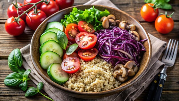 a bowl of food with onions tomatoes and onions