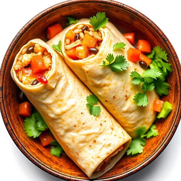 a bowl of food with rice and carrots and beans