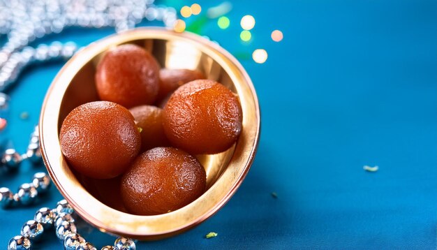 Photo a bowl of four cherry balls with a silver ring around the rim