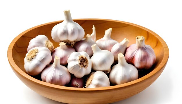 a bowl of garlic with garlic in it