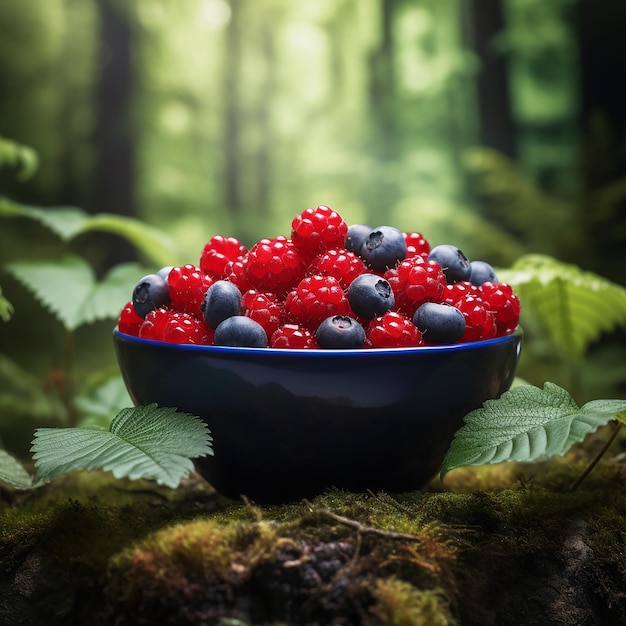 Bowl of Goji Berries in Rule of Thirds Composition