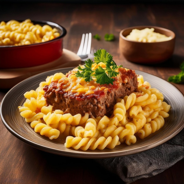 a bowl of macaroni and cheese with a bowl of macaroni and cheese