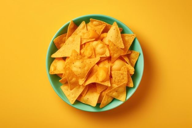 Bowl of nachos food snack freshness