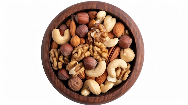 a bowl of nuts including nuts and nuts