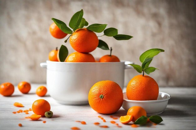 a bowl of oranges with the word oranges on them