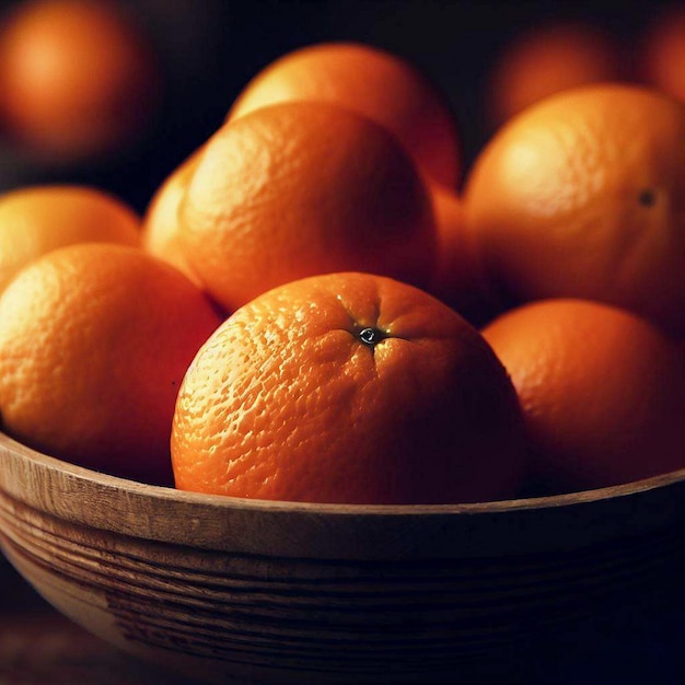 a bowl of oranges