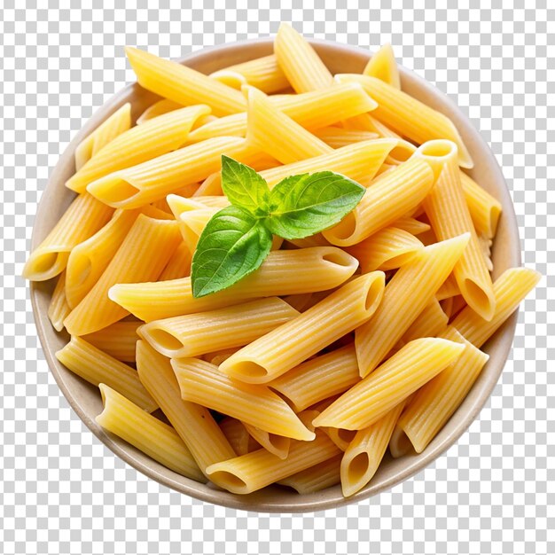 A bowl of pasta on transparent background