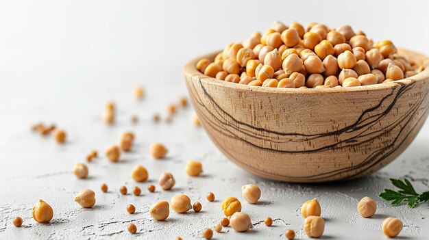 a bowl of peanuts with a bowl of peanuts on the table