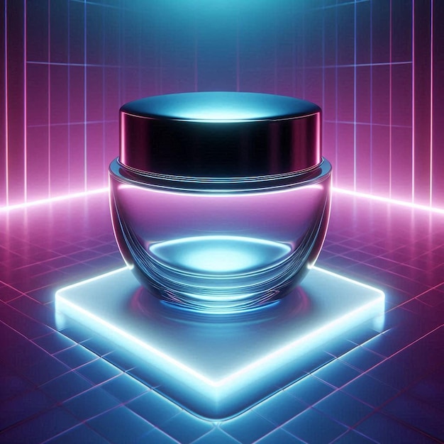 a bowl of perfume is on a square base