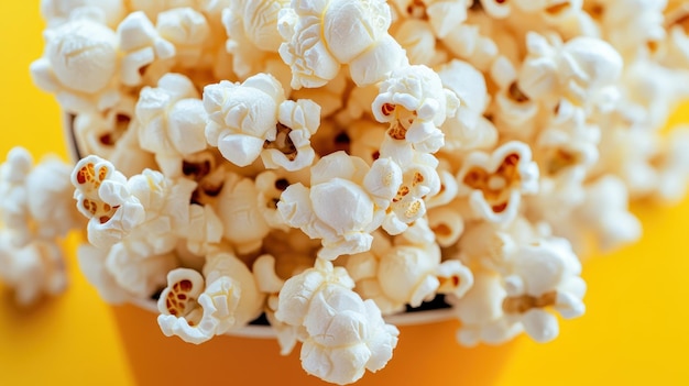 Photo a bowl of popcorn that has the words popcorn on it