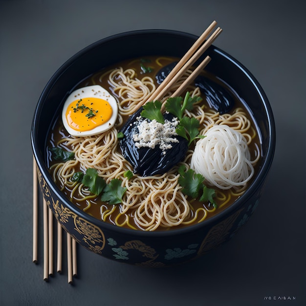 A bowl of ramen with a hard boiled egg on top.