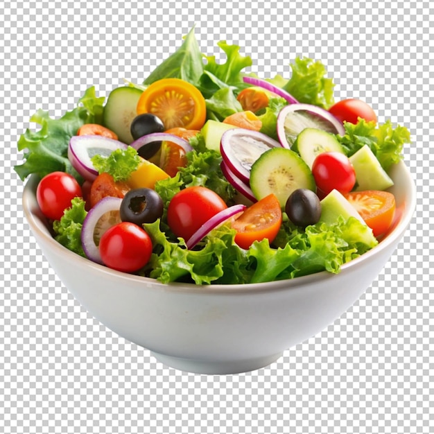 bowl of Salad isolated