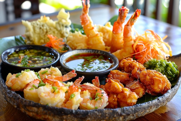 Bowl of Shrimp With Dipping Sauce