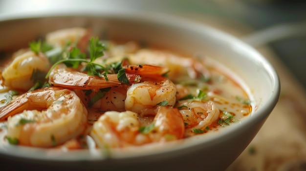 a bowl of shrimp with shrimp and shrimp on top of it