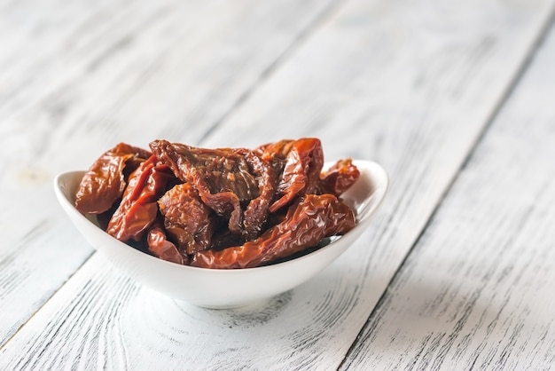 Bowl of sun-dried tomatoes