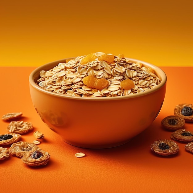 a bowl of sunflower seeds is on a table