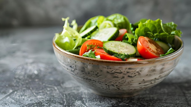 Photo a bowl of vegetables with a white background with a design on the side