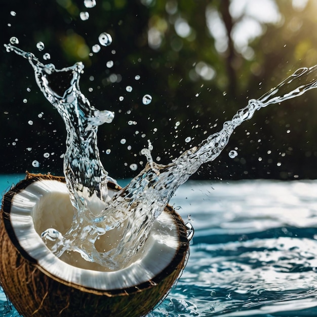 Photo a bowl of water that has the word  on it