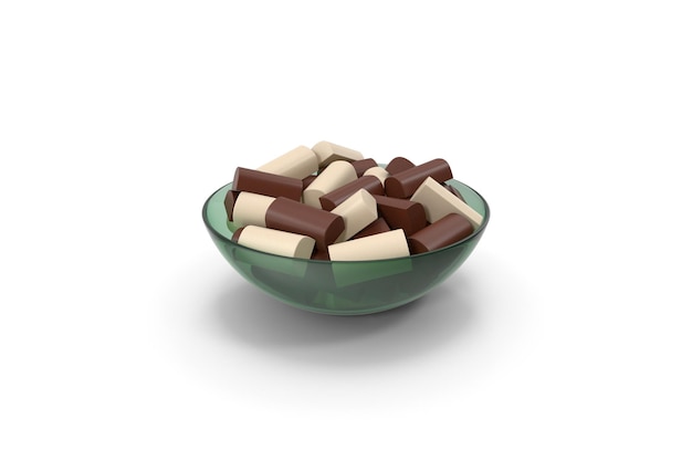 Bowl With Chocolate Bars