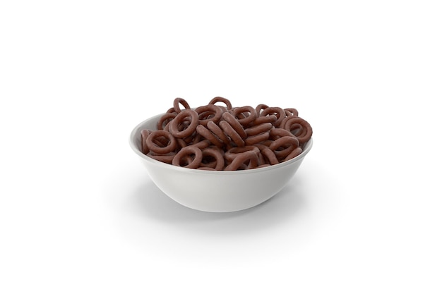 Bowl With Chocolate Covered Rings