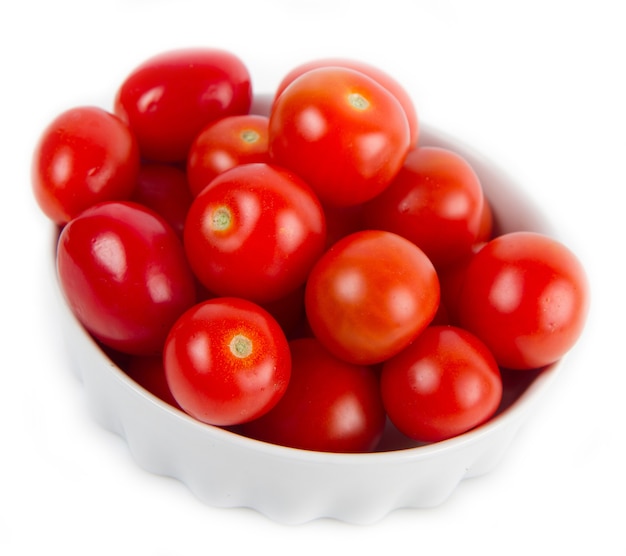 Bowl with fresh tomatoes