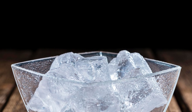 Bowl with Ice Cubes