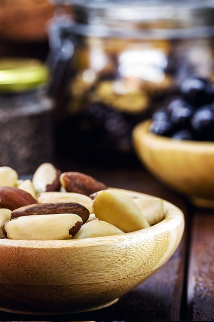 bowl with shelled brazil nuts cooking ingredients from south america exported to all over the world