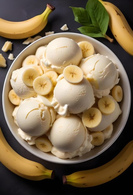 a bowl of yogurt with bananas and coconut on it